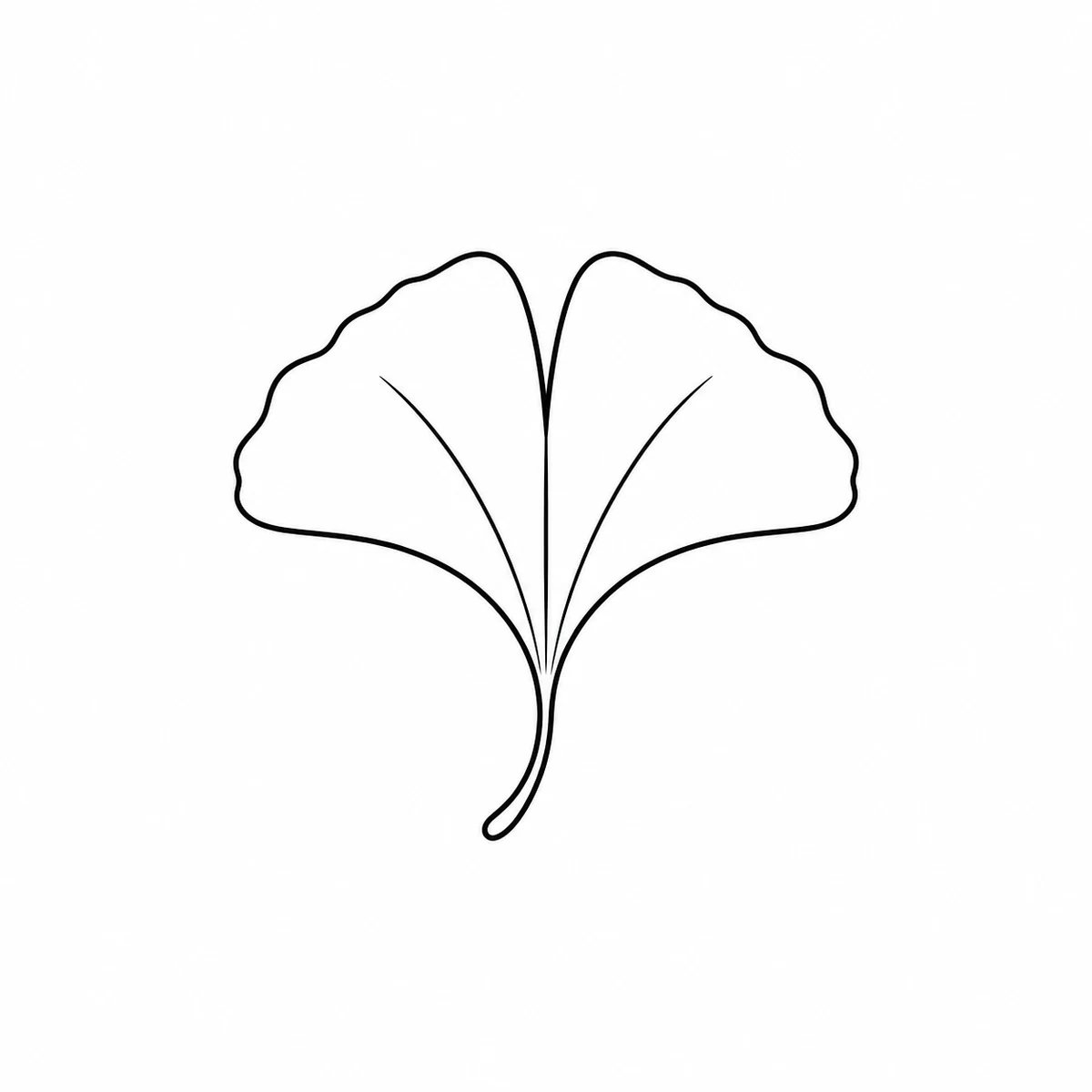 Minimalist single ginkgo leaf tattoo concept representing change and growth